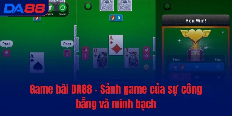 Game bài DA88 - Sảnh game của sự công bằng và minh bạch